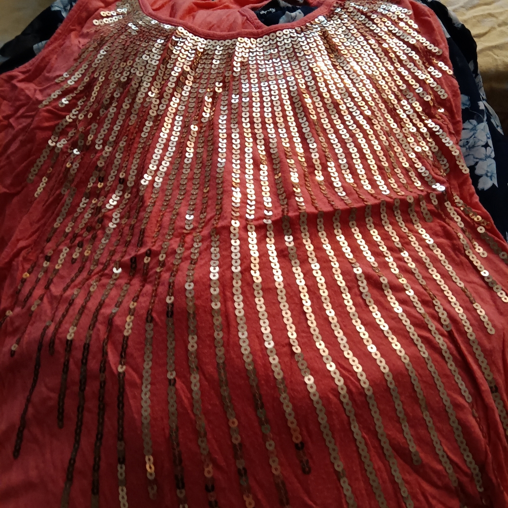 Sequined tank